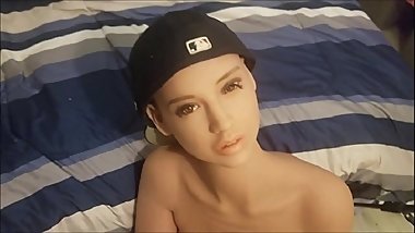 SEXY REAL BIG TIT SPANISH LATINA SEX DOLL GETS FACE FUCKED