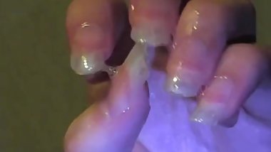 Deborah has sucked her fingers all the day salivating blowjob erotic asmr