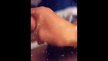 Cute Teen Strokes His Huge Thick Cock