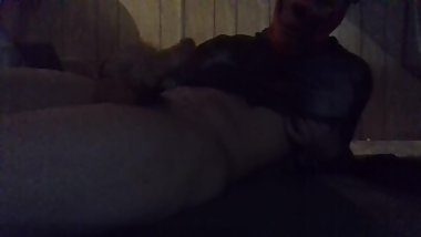 Cute Tans Male fills Asshole with tampon insertion