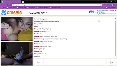 Hot chick on Omegle makes me cum everywhere