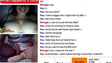 Girl Shows Tits While Guy Dildos Ass Omegle