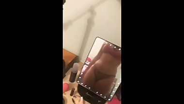 Thcik teen trys on new thong