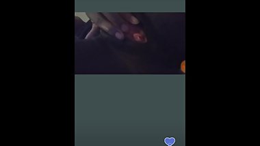 Black teen shows pussy and tits on periscope