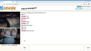Omegle Big Boobs White Tank