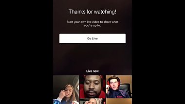 Girl on Instagram masturbating live