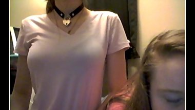 OMEGLE_1-11-19_Teen strips to underwear in front of friend