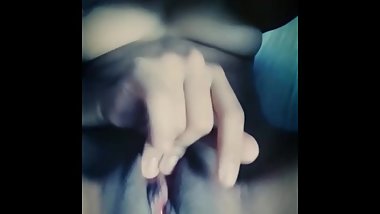 Venezuelan playing with tight pussy