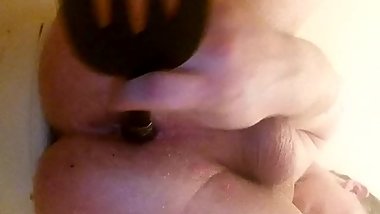 Young teen playing with ass