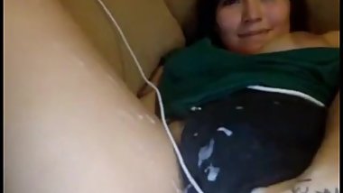 selina 8 18yo college teen cums and cummed on