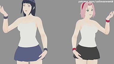 Hinata & Sakura Dance