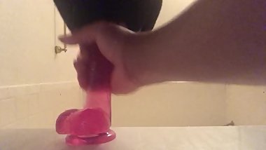 Young Teen Pricatices his Cock Sucking Skills For You