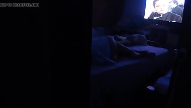 spying sister in the ass